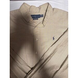 Ralph Lauren Classic Fit Button Down Shirt Plaid Check XXL